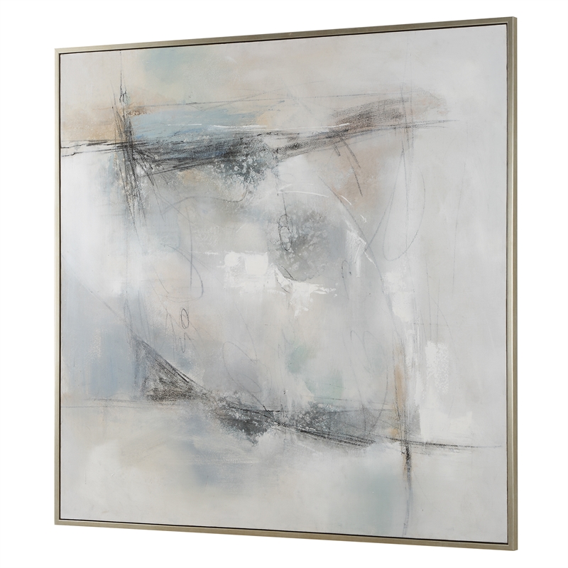 Uttermost Contort Hand Painted Abstract Art in Multi-Color