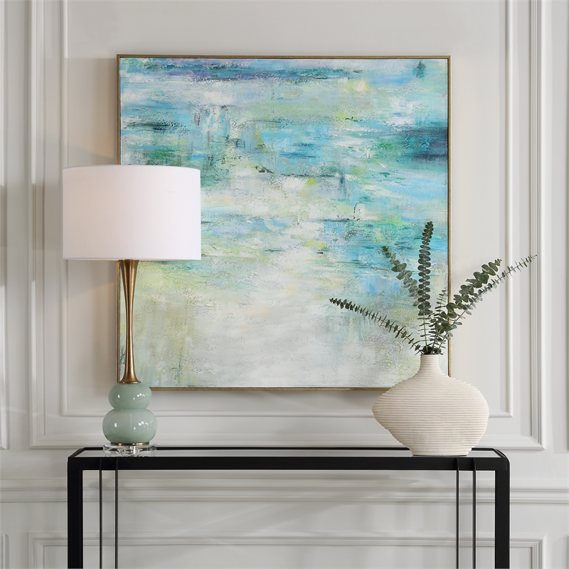 Uttermost Blissful Hand Painted Abstract Art in Multi-Color