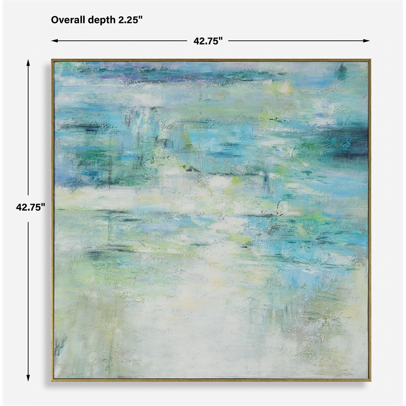 Uttermost Blissful Hand Painted Abstract Art in Multi-Color