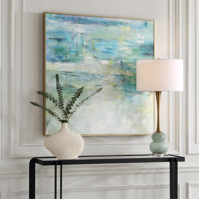 Uttermost Blissful Hand Painted Abstract Art in Multi-Color