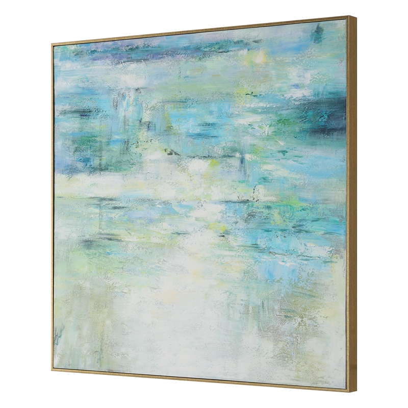 Uttermost Blissful Hand Painted Abstract Art in Multi-Color