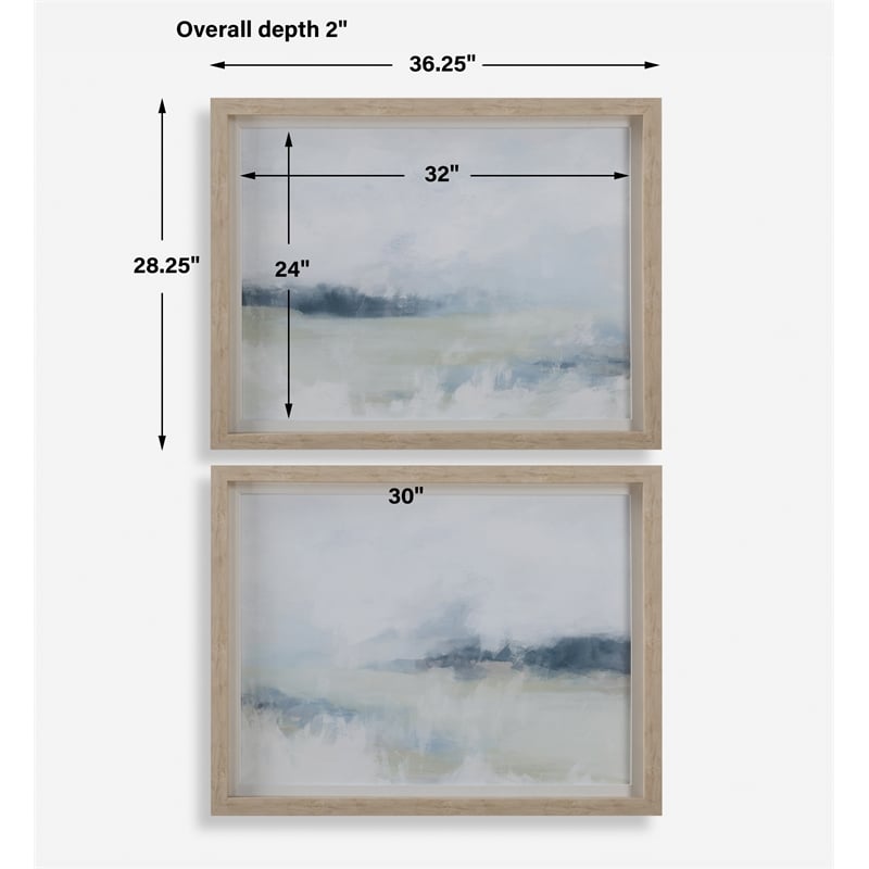 Uttermost Breezy Vista Framed Prints in Multi-Color (Set of 2)
