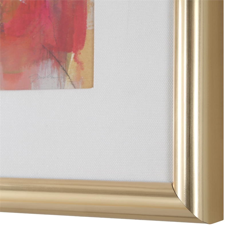 Uttermost Fresh Start Red Abstract Prints Set of 6