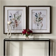 Uttermost Delicate Flowers Framed Prints in Multi-Color (Set of 2)