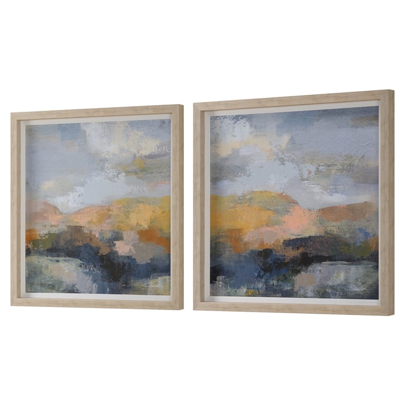 Uttermost Dusk Framed Prints in Multi-Color (Set of 2)