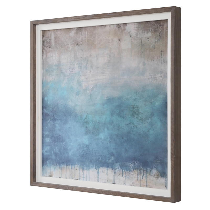 Uttermost Serenity Paused Framed Abstract Print in Multi-Color