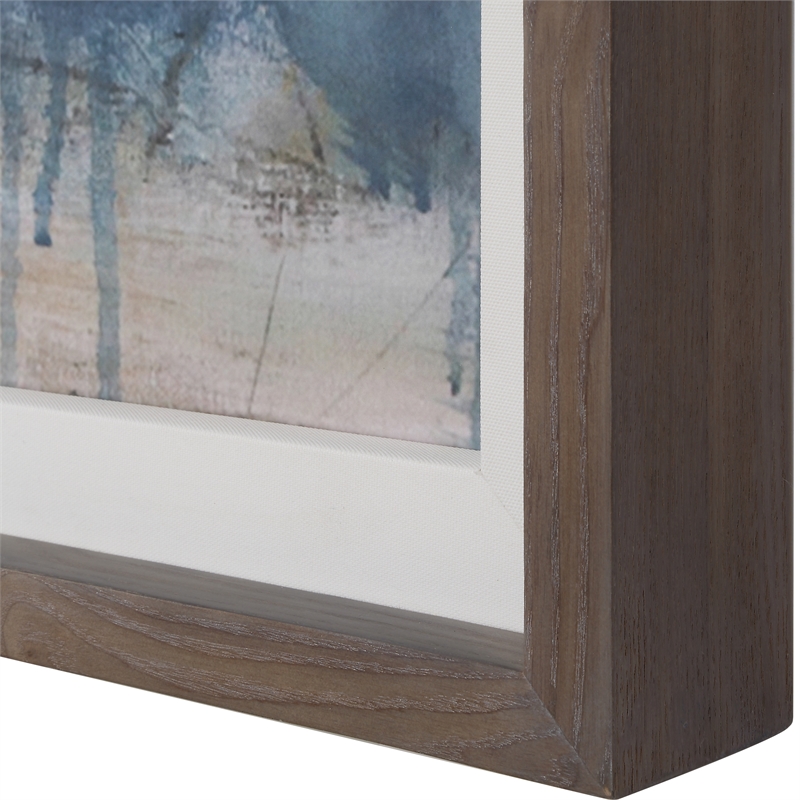 Uttermost Serenity Paused Framed Abstract Print in Multi-Color
