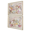 Uttermost Metropolitan Rush Abstract Prints in Multi-Color (Set of 2)