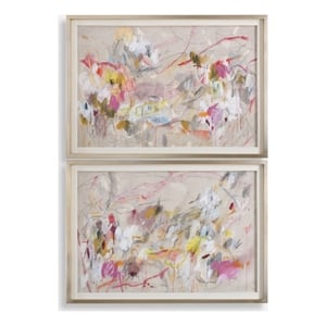 Uttermost Metropolitan Rush Abstract Prints in Multi-Color (Set of 2)