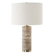 Uttermost Cortado Travertine Table Lamp in Brown
