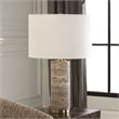 Uttermost Cortado Travertine Table Lamp in Brown