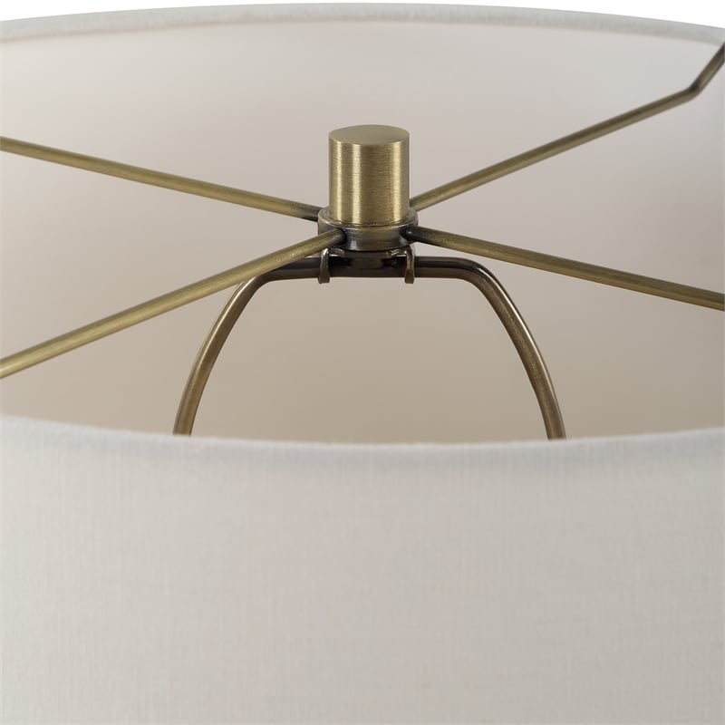 Uttermost Cortado Travertine Table Lamp in Brown