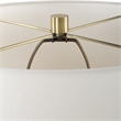 Uttermost Out Of Time Seeded Glass Table Lamp in Gray