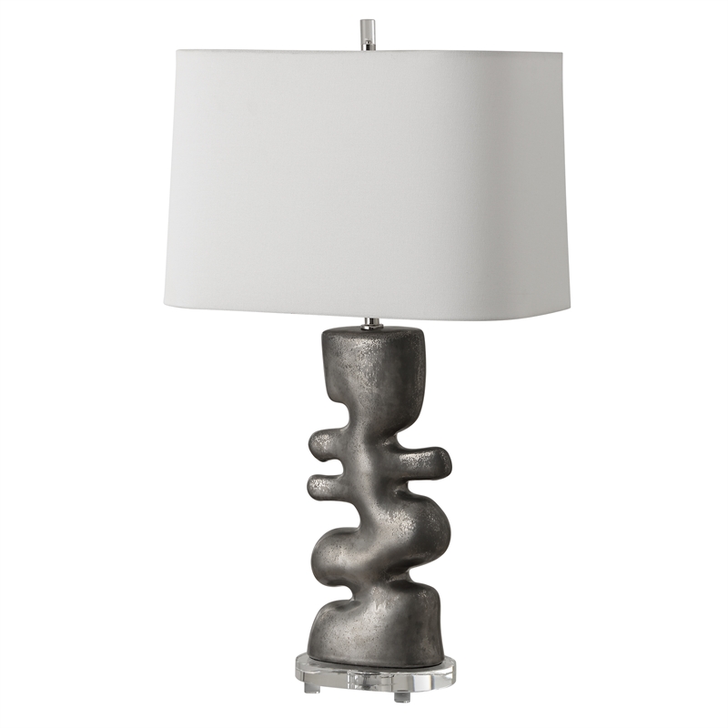 Uttermost Free Flowing Nickel Table Lamp