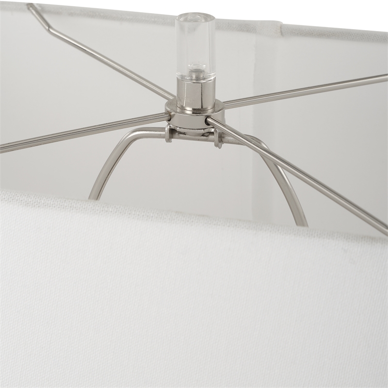 Uttermost Free Flowing Nickel Table Lamp