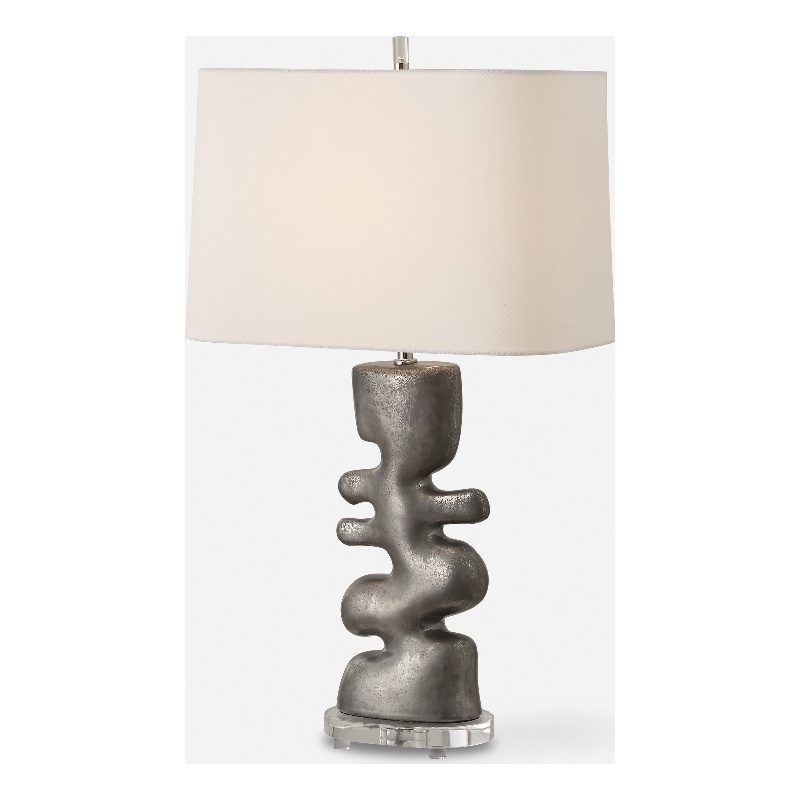 Uttermost Free Flowing Nickel Table Lamp