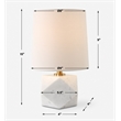 Uttermost A Cut Above Table Lamp in White