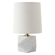Uttermost A Cut Above Table Lamp in White
