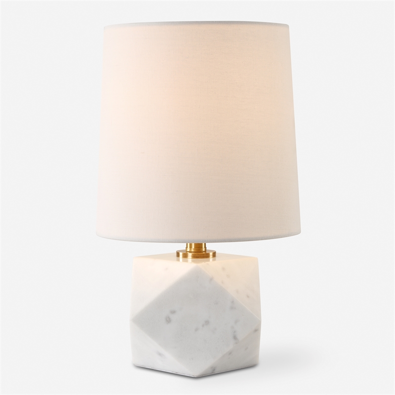 Uttermost A Cut Above Table Lamp in White