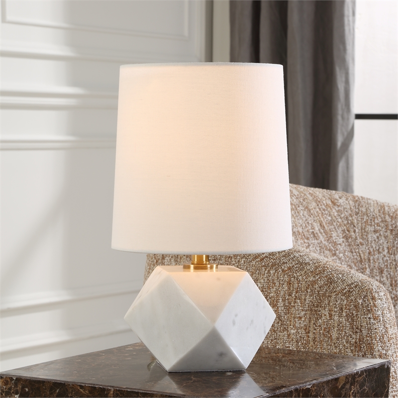 Uttermost A Cut Above Table Lamp in White
