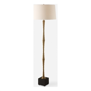 Uttermost Shino Antique Brass Floor Lamp