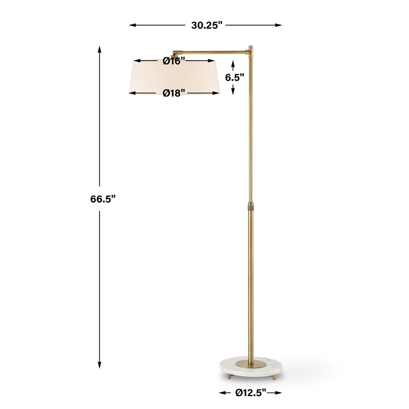 Uttermost Branch Out Antique Brass Floor Lamp