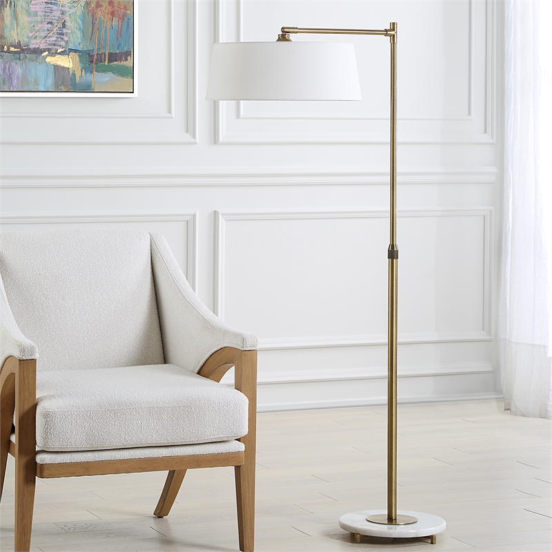 Uttermost Branch Out Antique Brass Floor Lamp