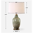 Uttermost Chianti Olive Glass Table Lamp