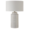 Uttermost Crimp Ribbed Table Lamp in Ivory