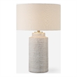 Uttermost Crimp Ribbed Table Lamp in Ivory