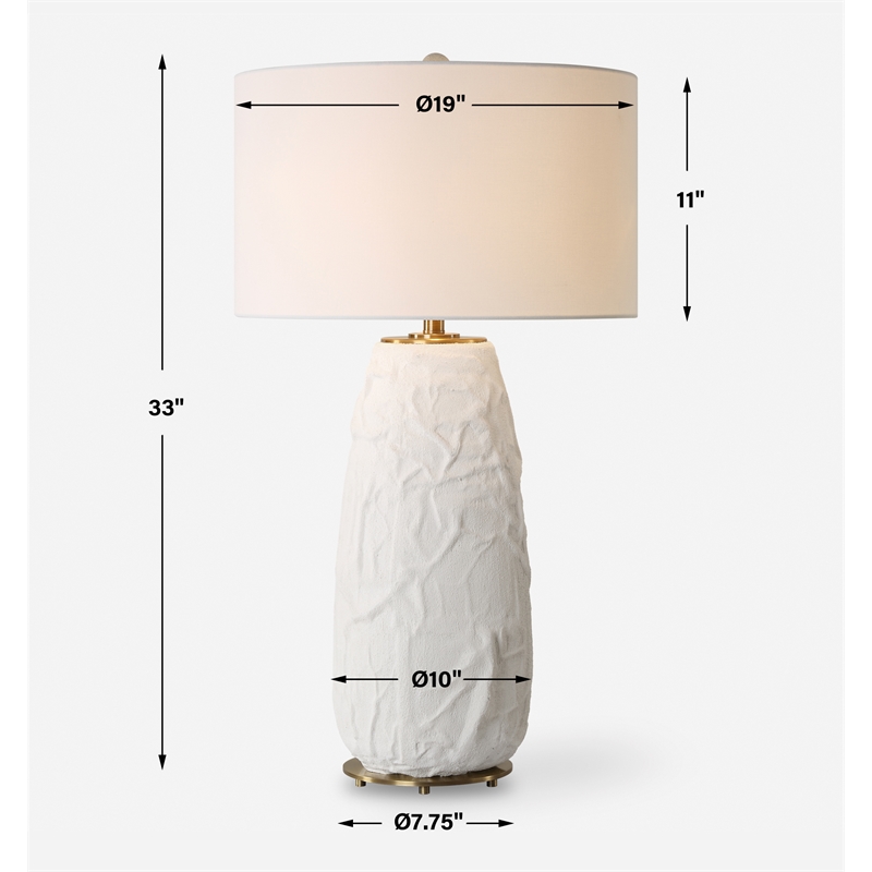 Uttermost Vida White Table Lamp