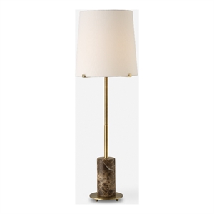 uttermost sepia brown marble buffet lamp