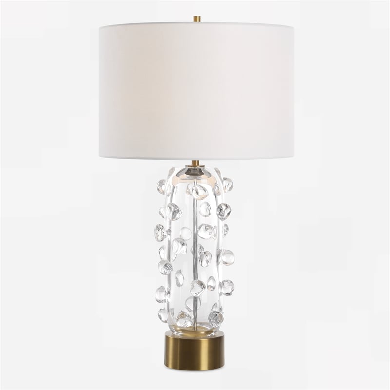 Uttermost Aura Clear Glass Table Lamp