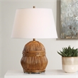 Uttermost Reed Honey Rattan Table Lamp in Brown