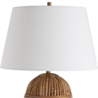 Uttermost Reed Honey Rattan Table Lamp in Brown