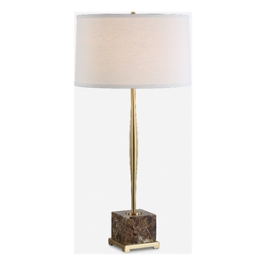 uttermost booker thin brass table lamp