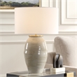 Uttermost Amos Ceramic Table Lamp in Gray