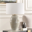 Uttermost Amos Ceramic Table Lamp in Gray