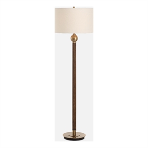 Uttermost Keros Dark Oak Floor Lamp