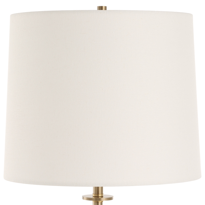 Uttermost Dempsey Marble Buffet Lamp in Black