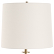 Uttermost Dempsey Marble Buffet Lamp in Black