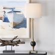 Uttermost Dempsey Marble Buffet Lamp in Black