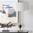 Uttermost Dempsey Marble Buffet Lamp in Black