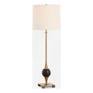 Uttermost Dempsey Marble Buffet Lamp in Black
