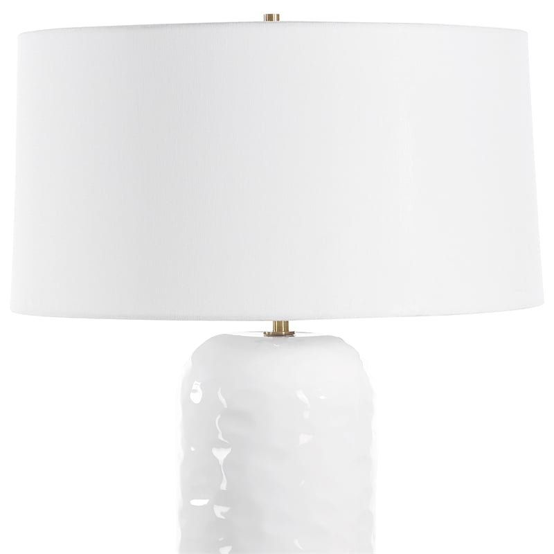 Uttermost Iona White Glaze Table Lamp