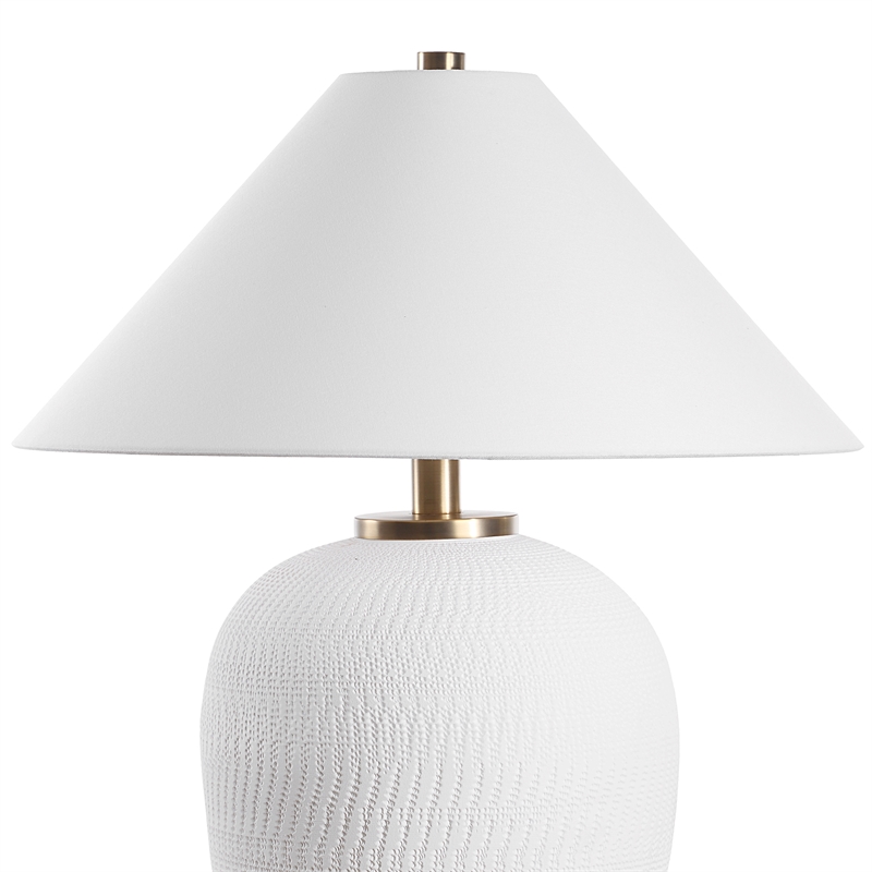 Uttermost Merriton Matt White Table Lamp