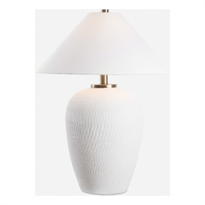 uttermost merriton matt white table lamp