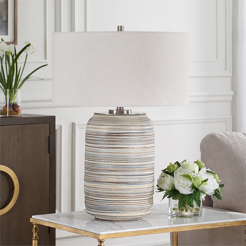 Uttermost Prospect Ceramic Large Table Lamp in Multi-Color
