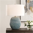 Uttermost Elysia Textured Table Lamp in Blue