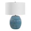 Uttermost Elysia Textured Table Lamp in Blue